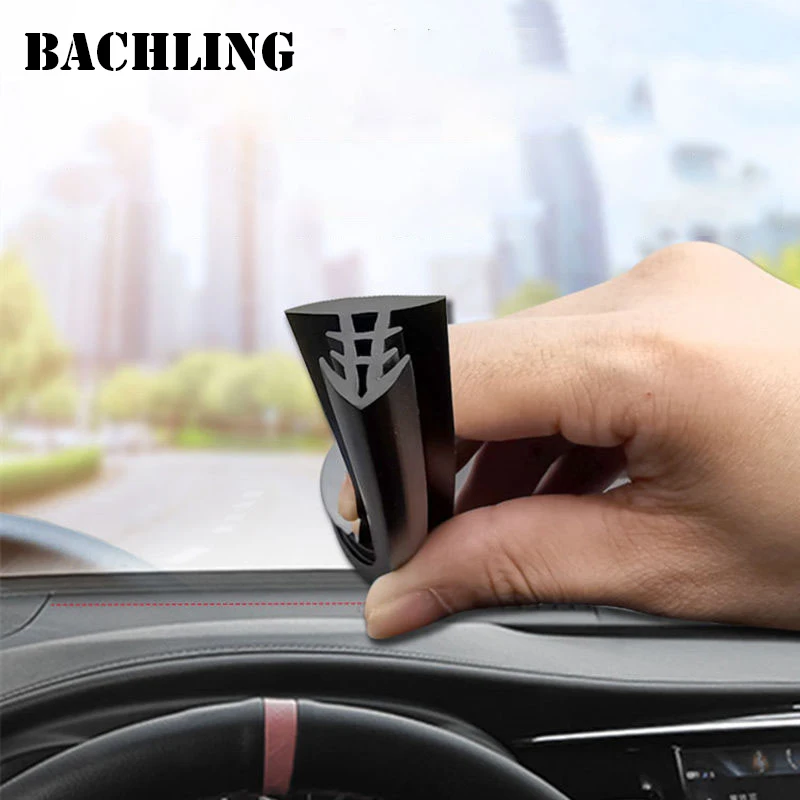 Car Dashboard Sealing StripSoundproof Noise Insulation Rubber Weatherstrip Auto Interior Leakproof Weather Stripping Accessories