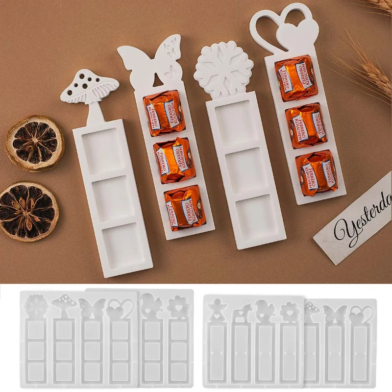 Molde de Silicona para Caja de Regalo de Chocolate, Molde de Resina para Manualidades, Molde de Fundición de Hormigón y Yeso con Forma de Corazón y Ángel, Decoración del Hogar