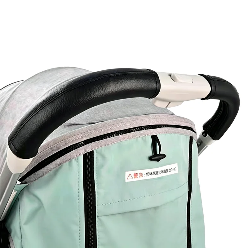 Universelle Kinderwagen-Griffabdeckungen Ergonomisches Design Kinderwagen-Griffhülle Weiche PU-Leder Armlehnenabdeckung Perfekt für Draußen – Detail 3