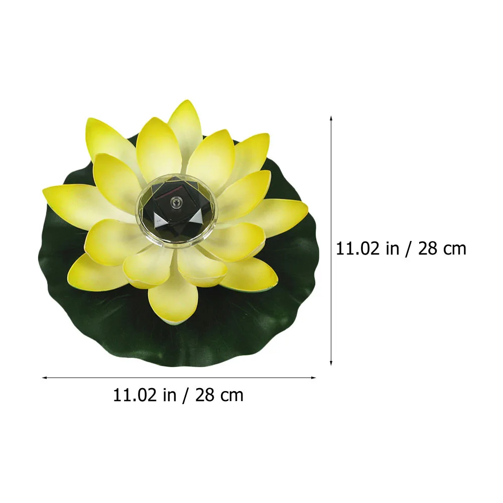 

2Pcs Solar Lotus Light Waterproof Floating Pool Pond Decorative Lamp Unique Elegant Design Solar Powered Landscape Lighting