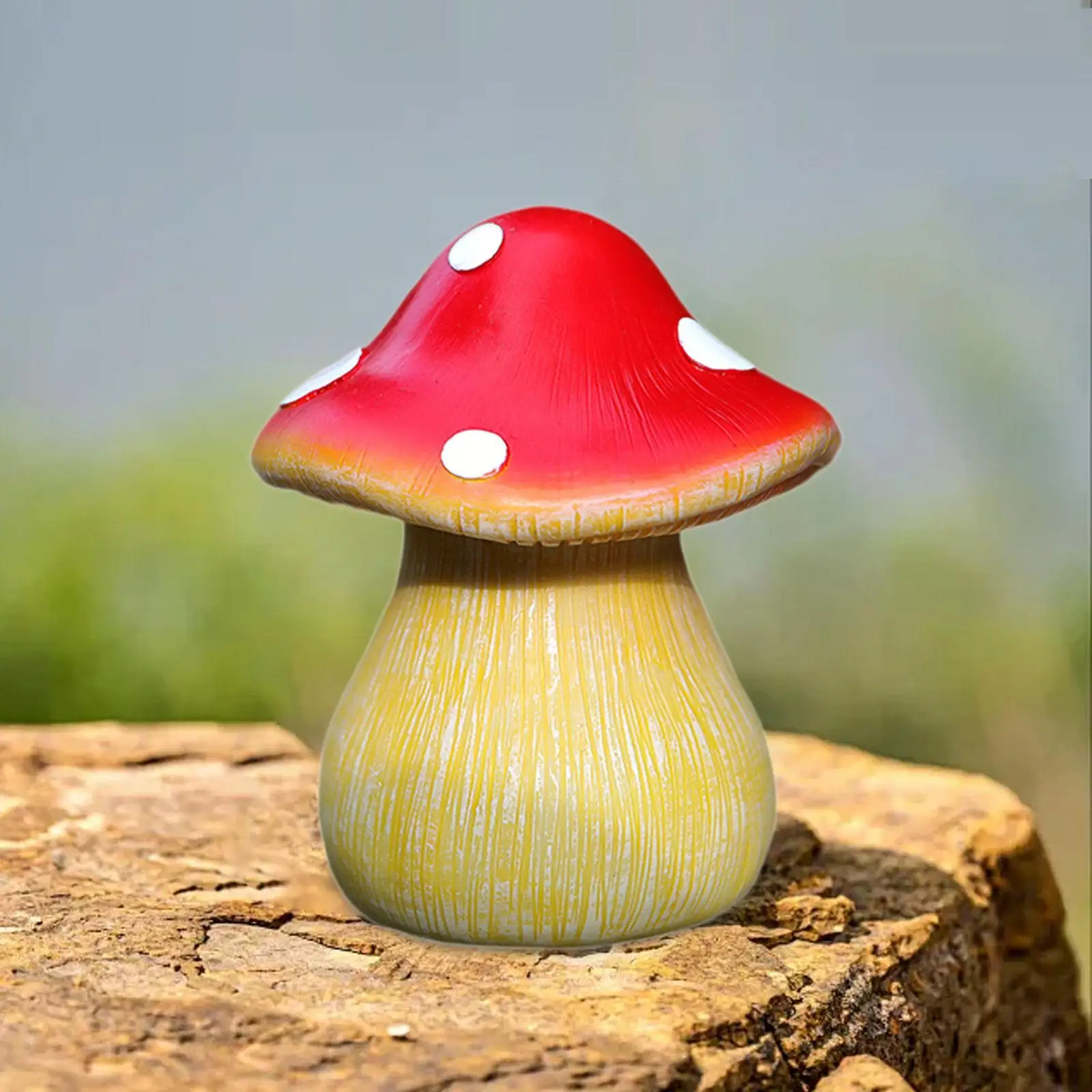 Mushroom Statue Outdoor Key Hider Mushroom Figurine for Emergencies Multipurpose