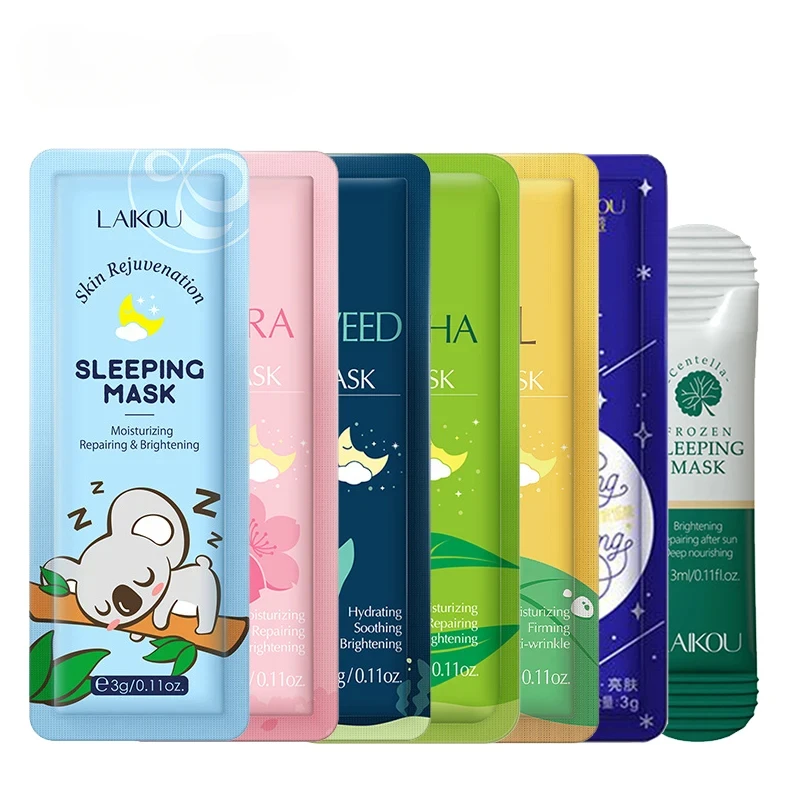 

7pcs Mrizing Facial Mask Hydrating Sleeping Face Sheet Masks Repairing & Nourishing Night Face Mask Skin Care