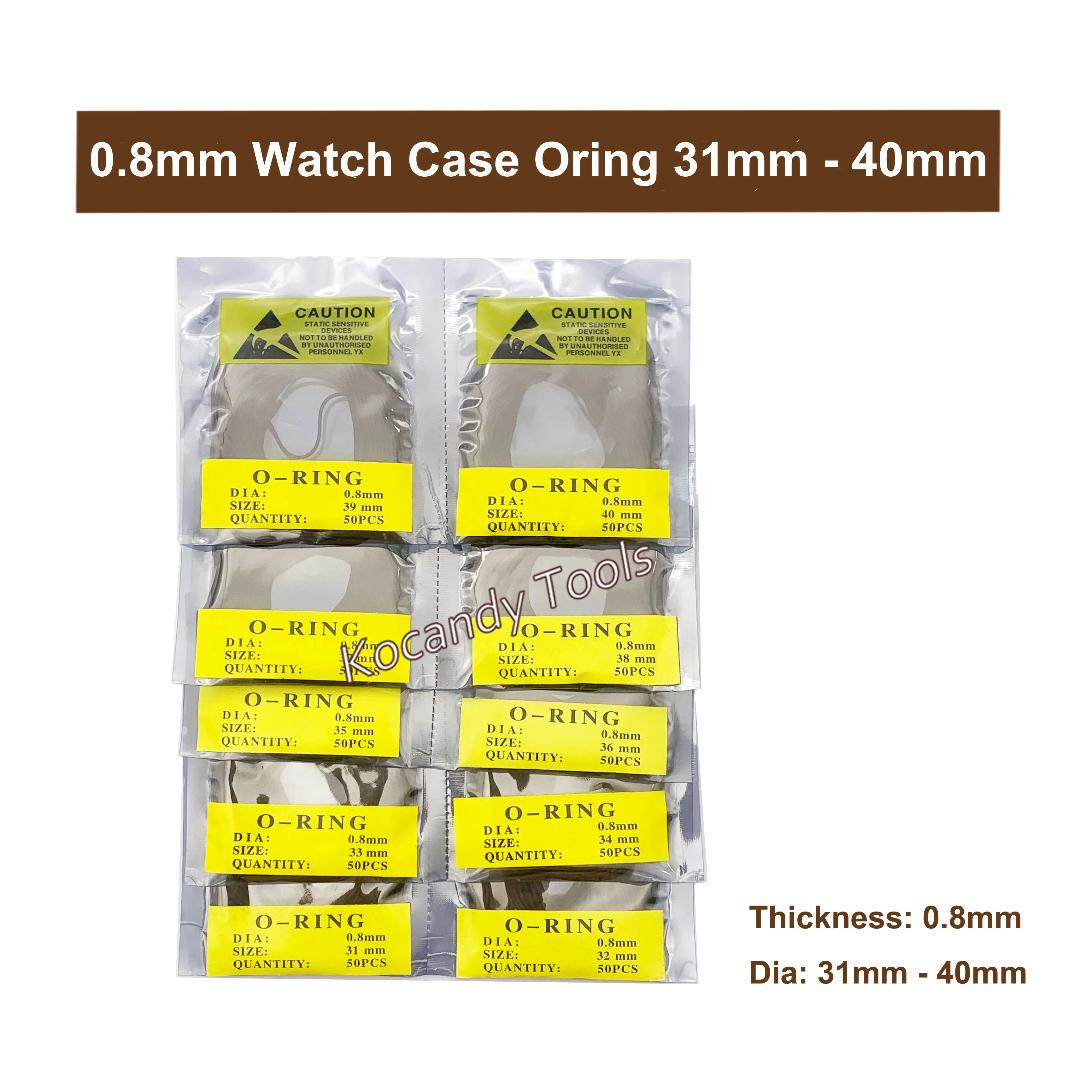 

0.8mm Size 31-40mm Excellent Quality O Ring Watch Case Back Gasket Rubber Seal Washers Watchmaker Tool Lowest Price