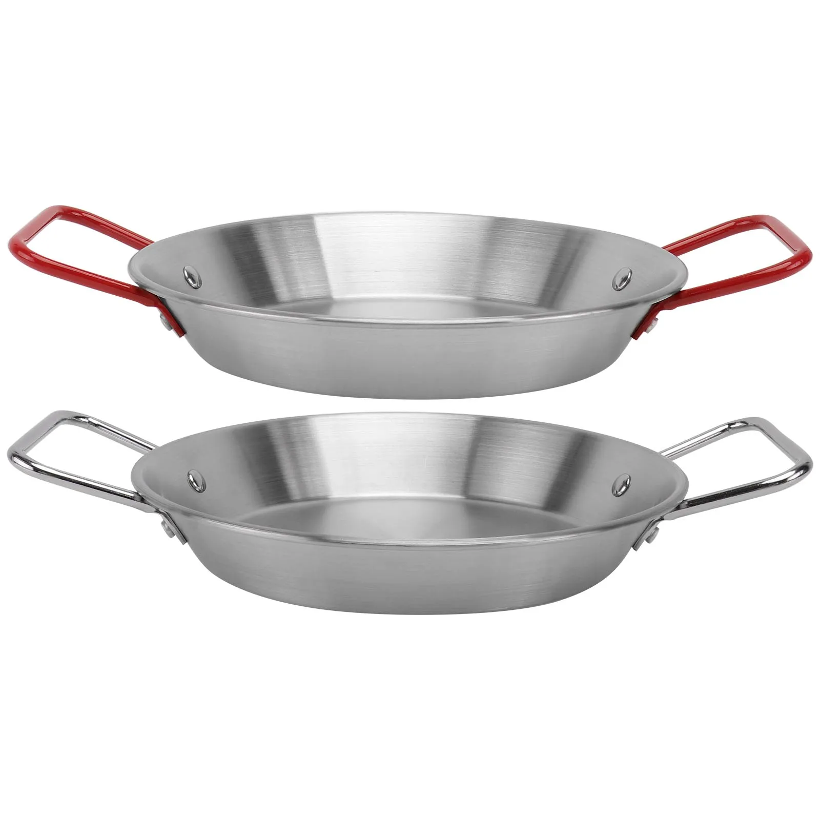 

2 шт., горшок из нержавеющей стали без рук, морепродукты, еда, тарелка для пикника, барбекю, кемпинга, вечеринки, поднос для хранения закусок, кухонная посуда