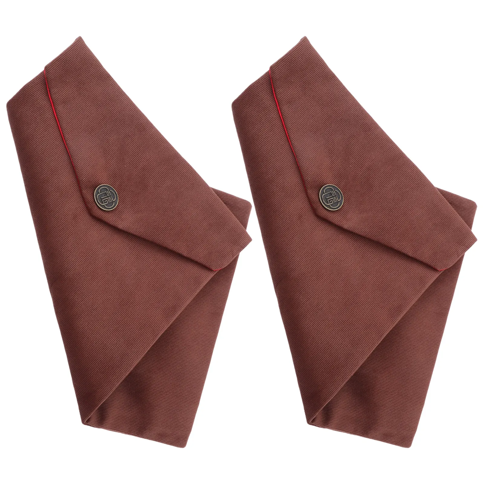 2Pcs Scriptures Storage Bag Tibetan Style Soft Lined Sacred Text Holder Snap Closure Religious Book Carrier for Travel Temple