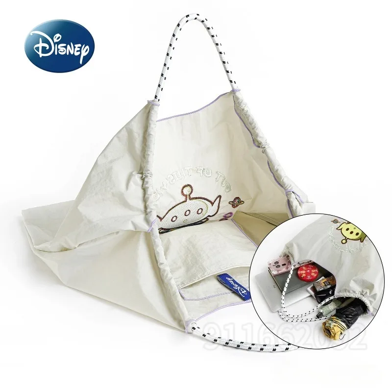 Disney New Women's Shoulder Bag Luxury Brand Original Cartoon Women's Handbag Embroidered Large Capacity Storage Women's Bag