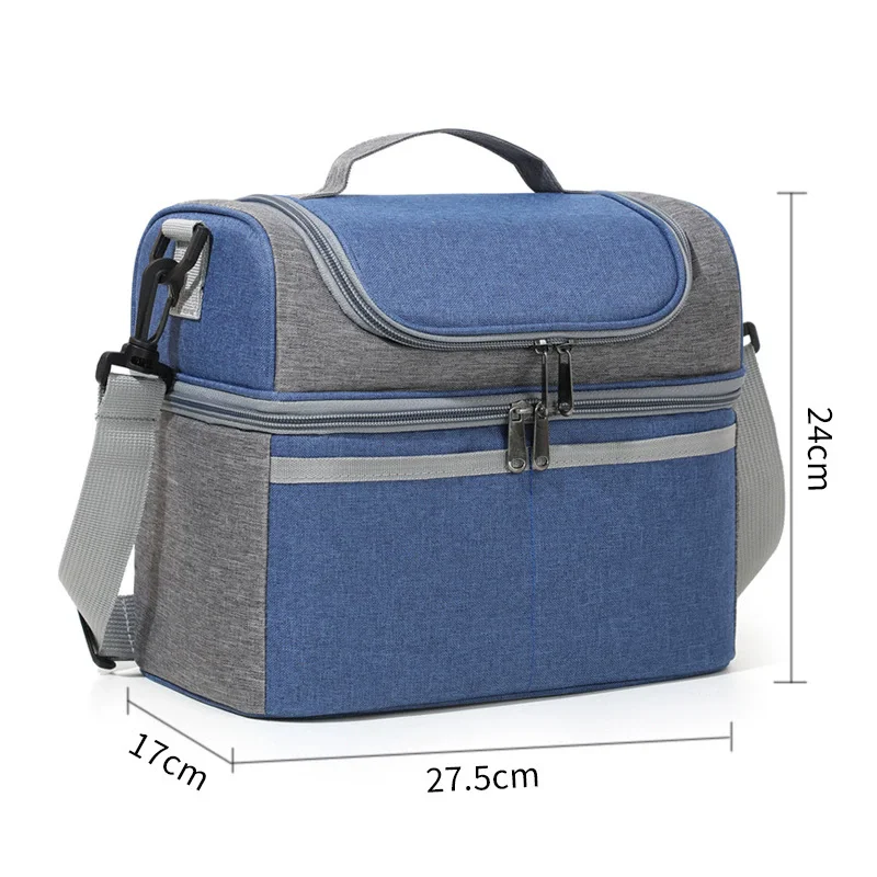 Cord-Lunchtasche, wärmeisolierend, Lunchbox, Aufbewahrung, Handtasche, multifunktional, für Kinder, Schule, Kühltasche, Picknick, Lebensmittelbeutel – Detail 26