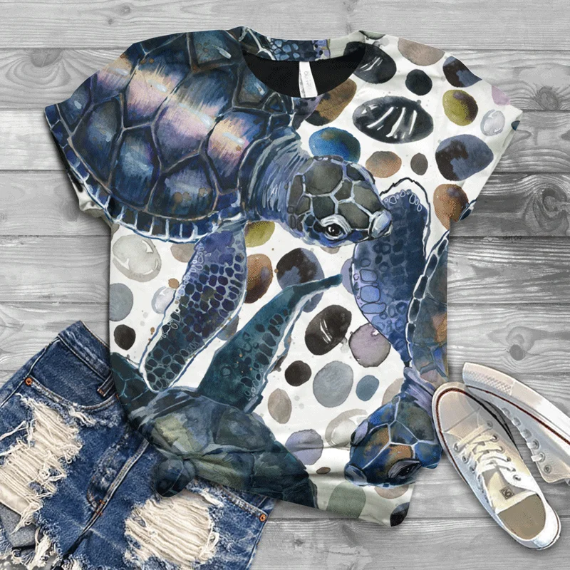 

T-shirt round neck short sleeved summer Harajuku top women's T-shirt for girls