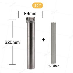 20inch stainless steel water filter housing water filtration pre-filters water prefilter cartridge filter housing Prefilter