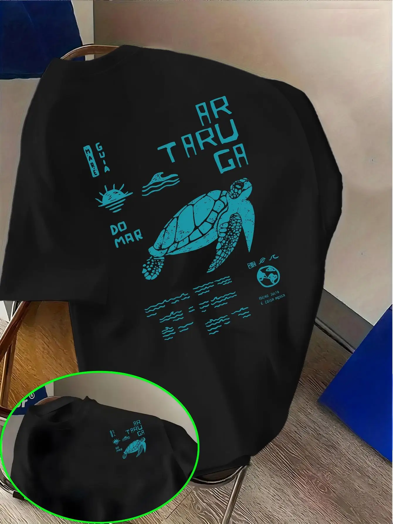Vintage Sea Turtle Graphic T-Shirt Men Women Summer Short Sleeve Loose Tops Casual Fashion Harajuku Streetwear Graphic Tee
