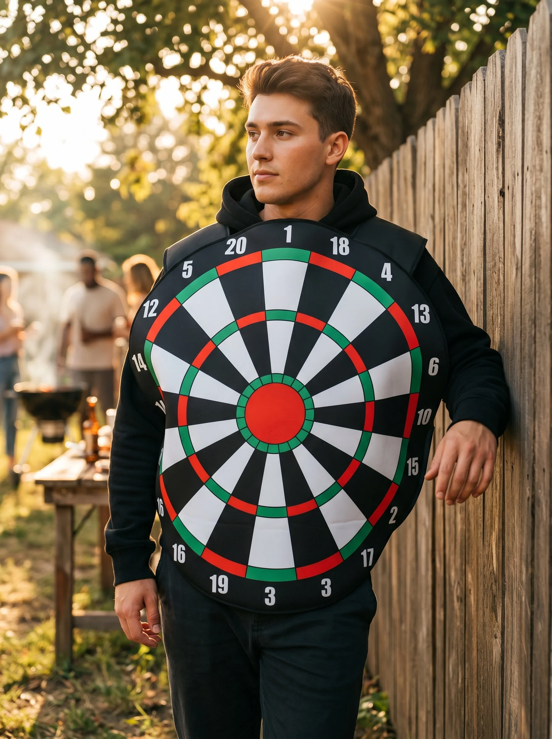 

Adult Dart Board Costume for Men Women, Funny Dartboard Halloween Costume, Party Cosplay Outfit, Fancy Dress Suit