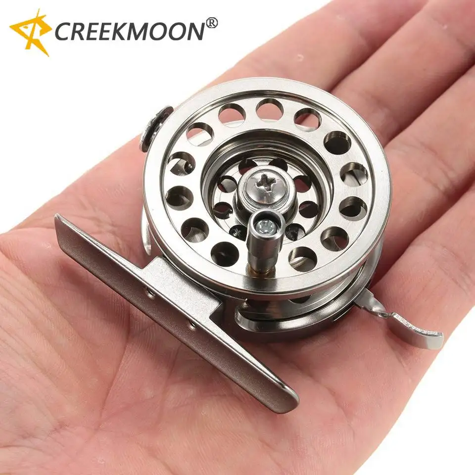 Metal Aluminum Alloy Fly Fishing Reel for Lake Saltwater Baits Casting Tackle Winter Ice Fishing Reels 1:1 Fish Cast Drum Wheel
