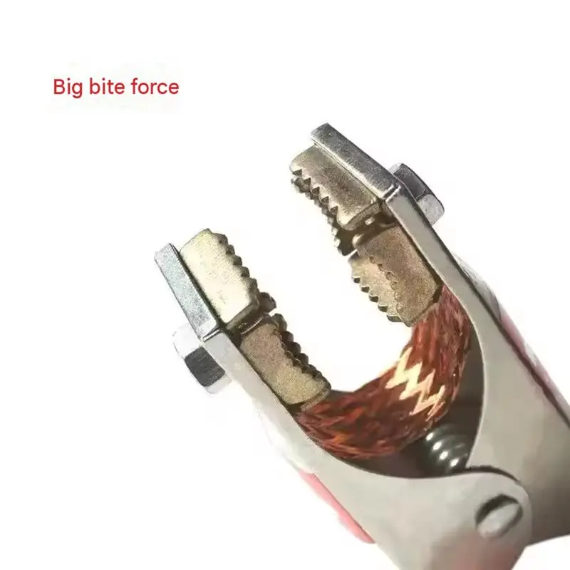 ABVG-For Car Battery Jumper Cable Connector- 1 Pair Heavy Duty 17Cm Alligator Clips Premium Booster Clamps