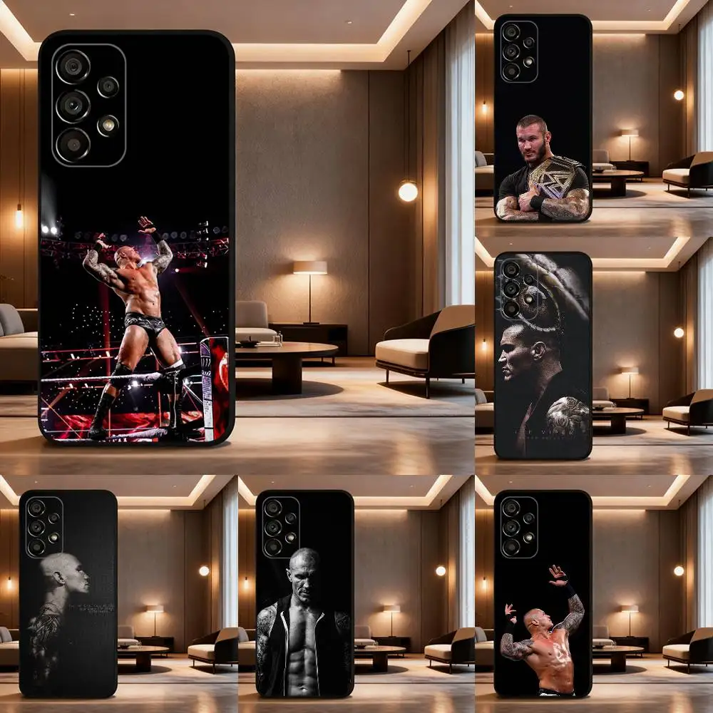 

R-Randy O-Orton Phone Case For Samsung Galaxy A73,31,32,72,41,53,52,71,22,5G,Note,J7,8,9 Soft Black Cover