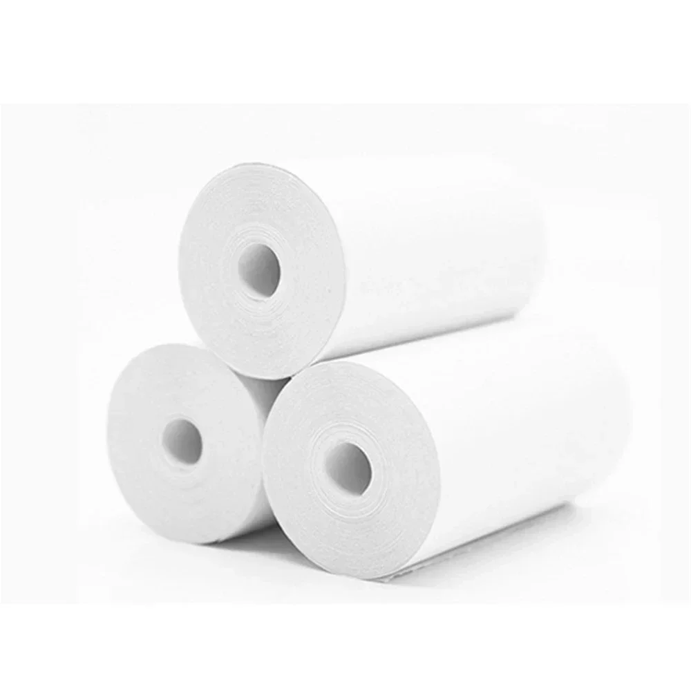 Rolo De Papel De Impressão Térmica Para Impressora Fotográfica POS Móvel, Caixa Registradora, Papel De Recibo, Papelaria De Escritório, 57x25mm, 10 Rolls