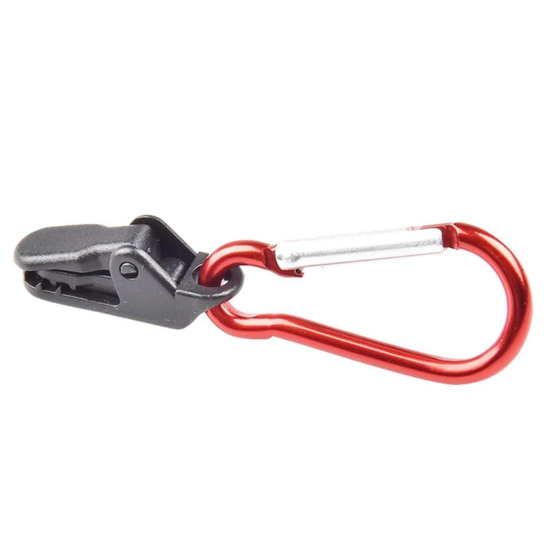 10 Pcs Universal Tent Clip Tent Fastening Lock Clip With Carabiner For Outdoor Camping Farm Garden