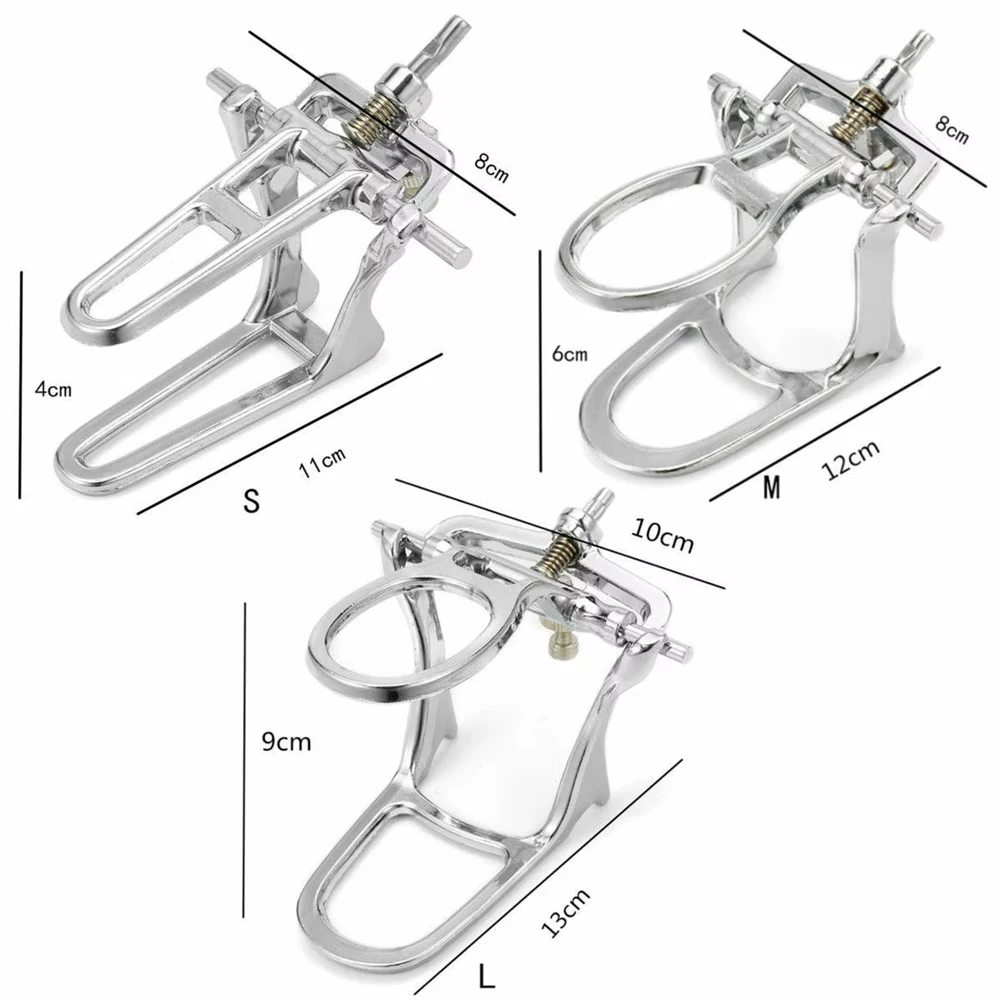 5pcs Dental Simple Articulator Zinc Alloy S/M/L Lab Articulator Occlusion Device Frame Adjustable Dentistry Restoration Tool