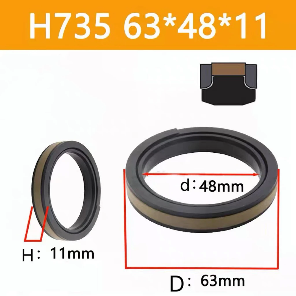 

High Pressure Four-piece Piston Oil Seal SPGW Seal Ring For HALLITE 735 Seal 71010 71550 71555 71560 71030 71570 71575 Seal