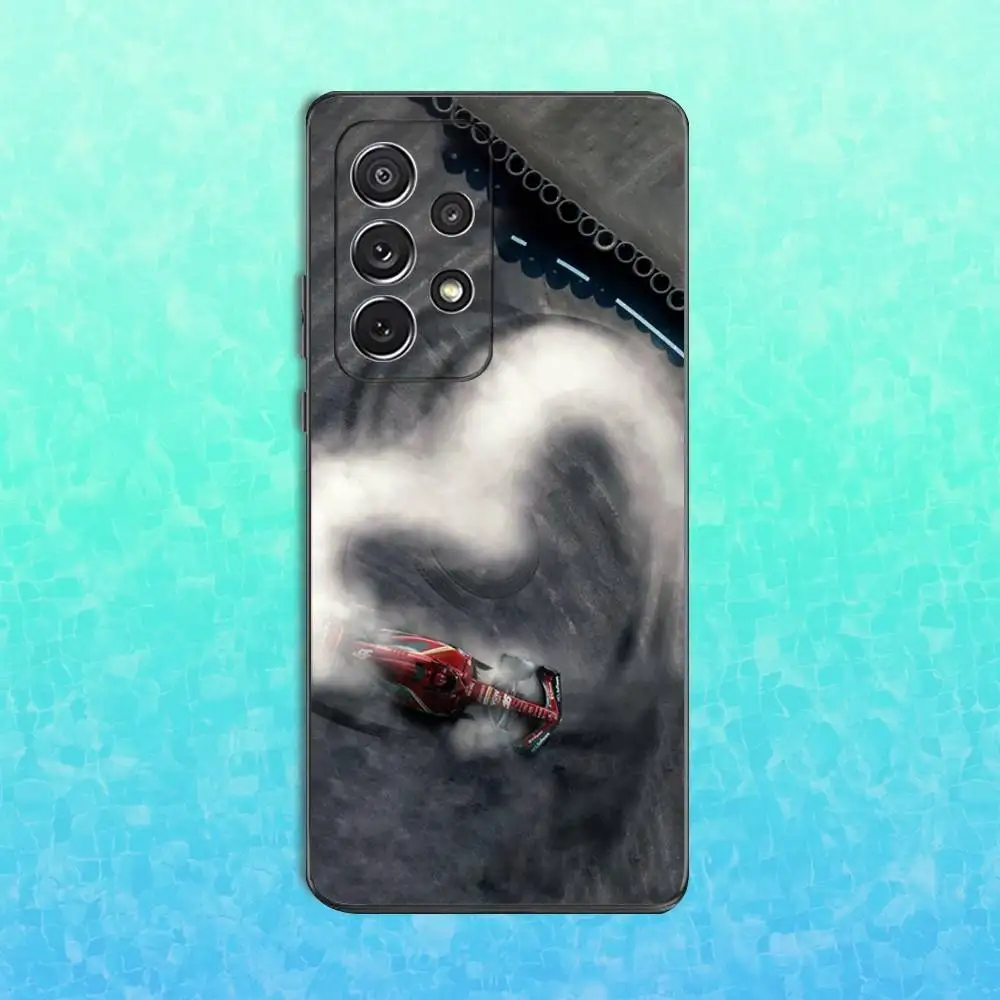 Casing Ponsel F1 C-Charles L-Leclerc-16 untuk Samsung S25,S24,S23,S22,S21,S20,S10,Ultra,Plus,Lite,FE, Sampul Hitam Silikon Lembut