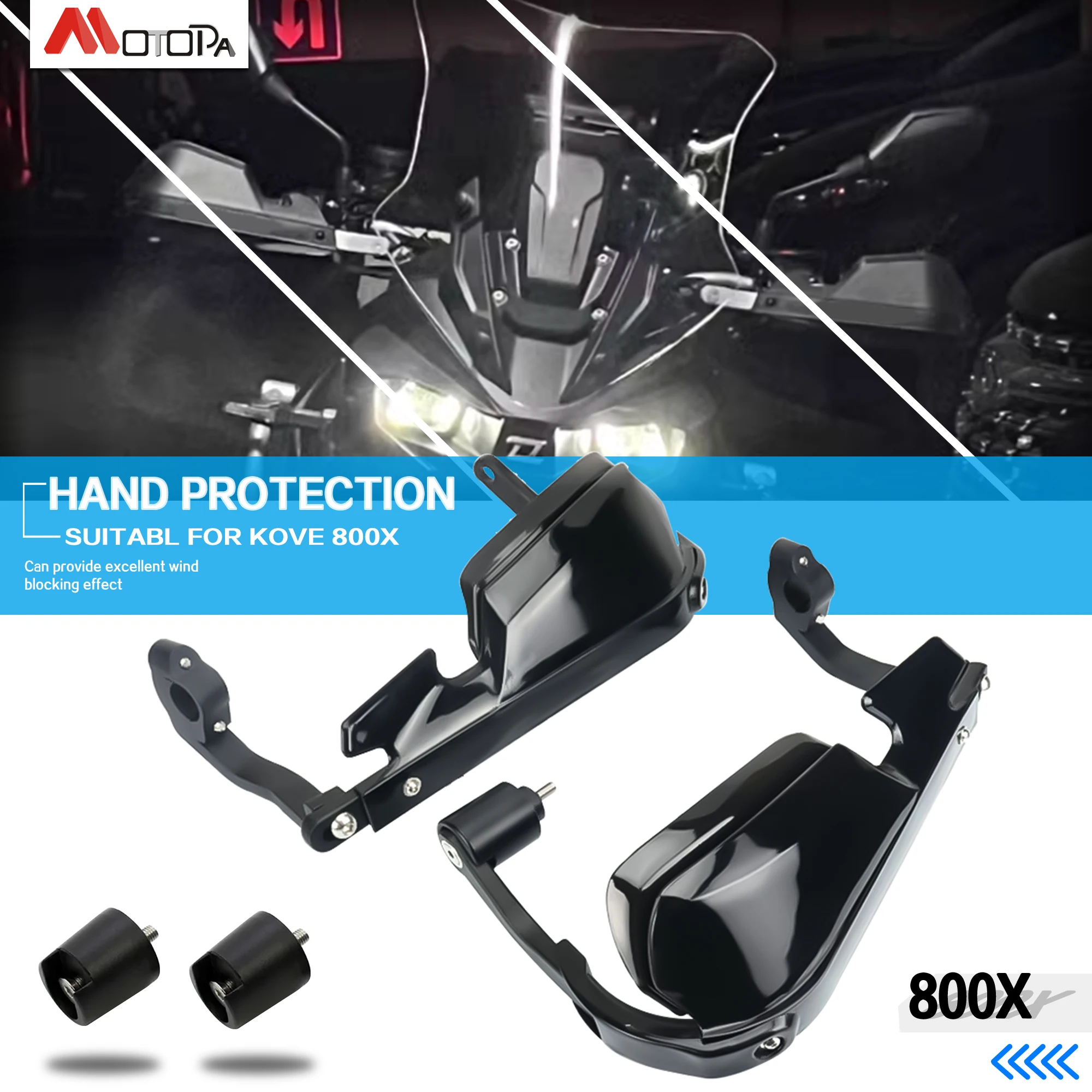 Motorcycle KOVE800X new aluminum alloy Handguard Shield Hand Guard Protector Windshield For KOVE 800X 800 x 2023-2025  ﻿