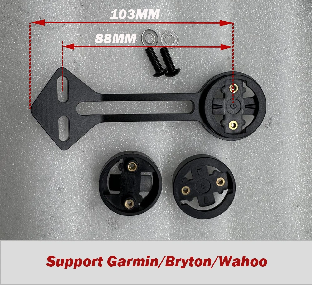 Bike Computer Holder Carbon Cycling Computer Stopwatch Speedometer Mount Holder For Garmin Cateye Bryton Gopro Light Holder