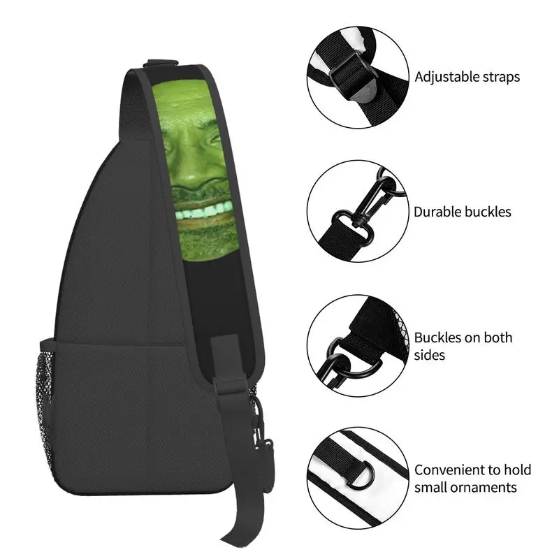 Mochila cruzada Dwayne The Rock Johnson Meme para hombre, bolsos de hombro para el pecho, Camping y ciclismo