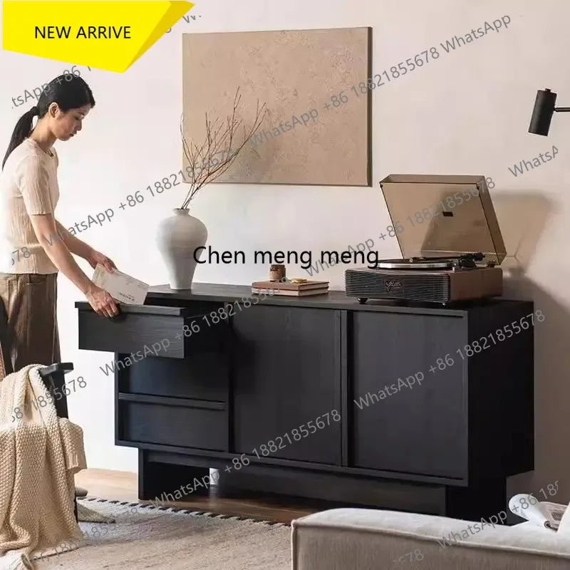 Фото Шкафы для гостиной AA182, узкие, черные, в классическом деревенском французском стиле, с ящиками, для хранения, Meuble Rangement