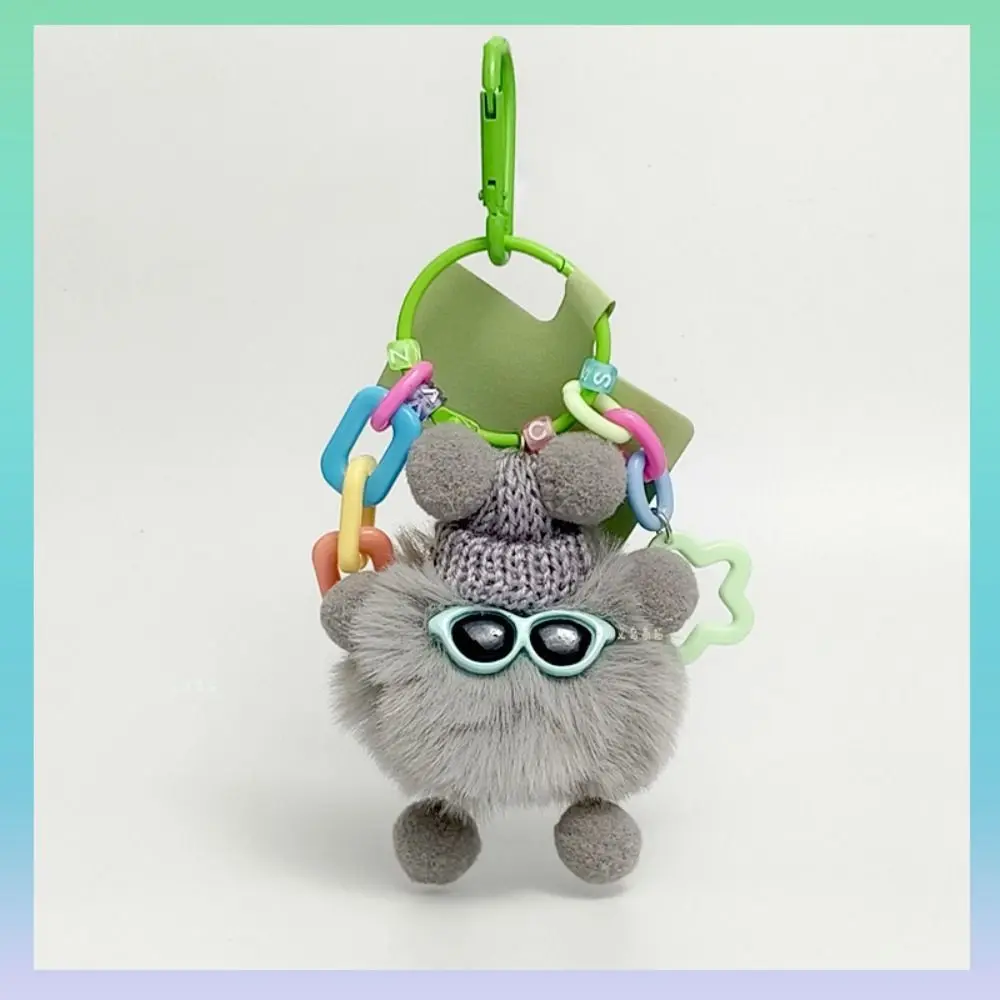 Bag Accessories Lovers Elf Rex Rabbit Hair Pendant Diy Fashion Bag Decoration Kawaii Couples Keychain