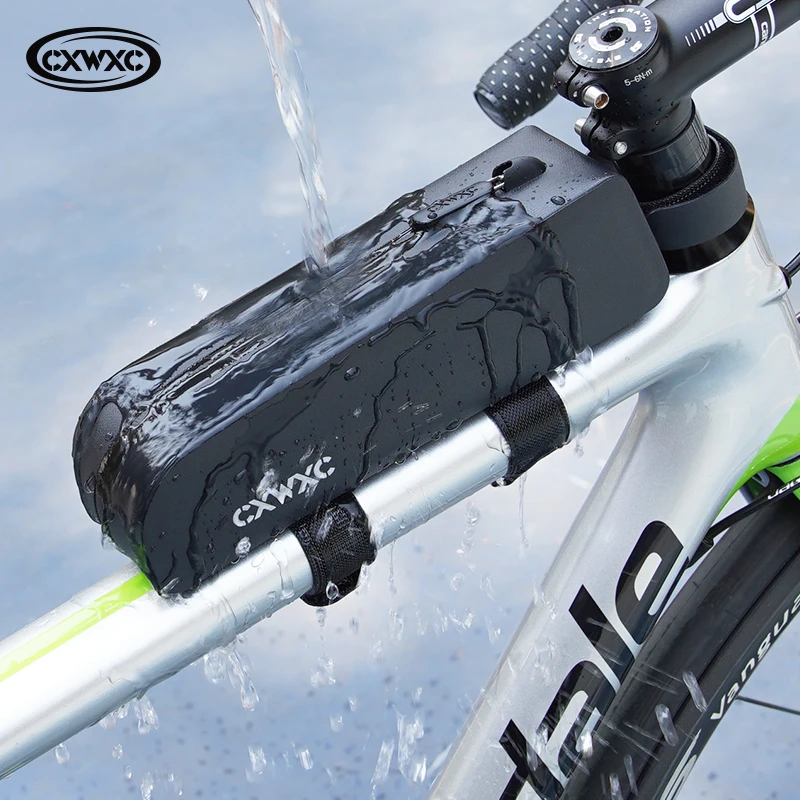 ヌ top frame bag ¥88,000 CXWXC Bike Top Tube Bag TPU Waterproof Cycling Front Bag Magnetic