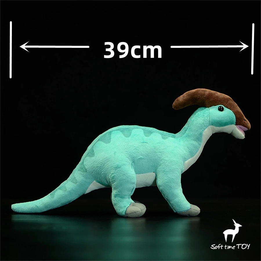 Realistic Parasaurolophus Plush Toy Dinosaur Peluche Jurassic Plushie Lifelike Dinosaurs Stuffed Animals Simulation Doll Toys