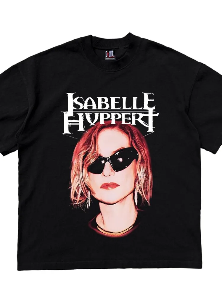 Duży Rozmiar 300 Pou 2025 Nowy Paryż Portret ort Sve T-shirt Czysta Bawełna Modny Waed f Sve Damski Top