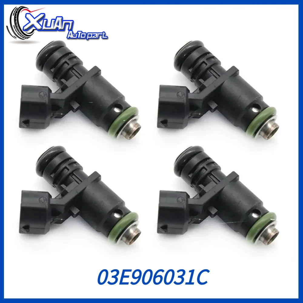 

For Skoda Fabia I 6Y2 1.2 For Volkswagen Polo 6R 1.2 Ez.2010 03E906031C 03E906031A 03E906031E 03E906031 Fuel Injectors 3/4pcs