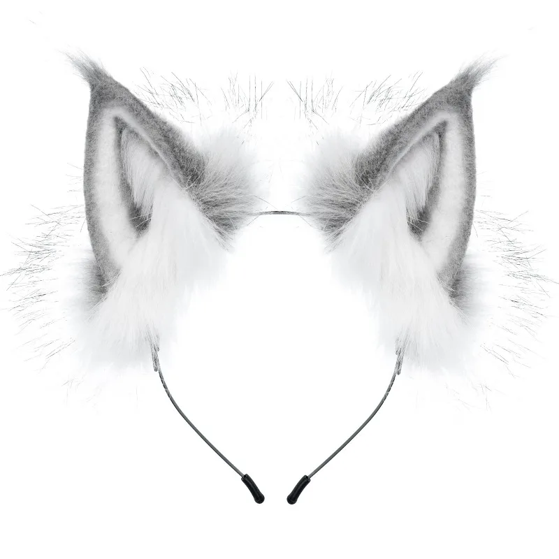Animal Ears Headband Furry Fox Wolf Tail Costume Set for Party Cosplay Dress Up Costume Accessories view 2