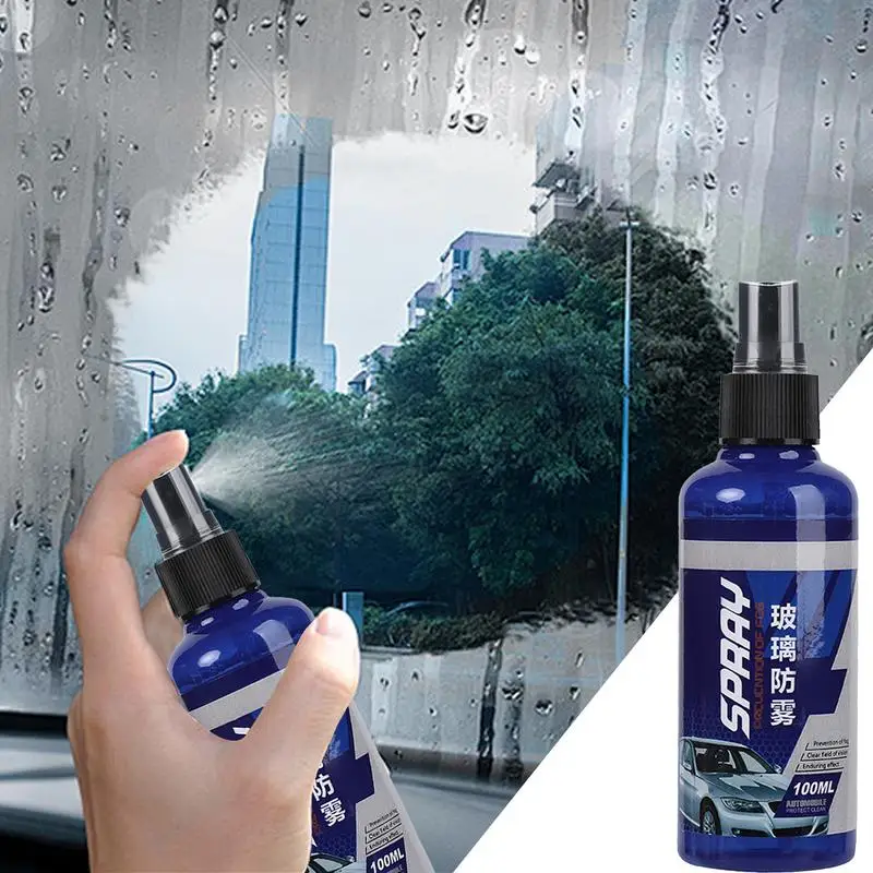 100ml Car Windshield Rain Proof Coating Anti-Fog Spray Auto Glass Anti-Rain Cleaning spray Multifunctional glass cleaning tools