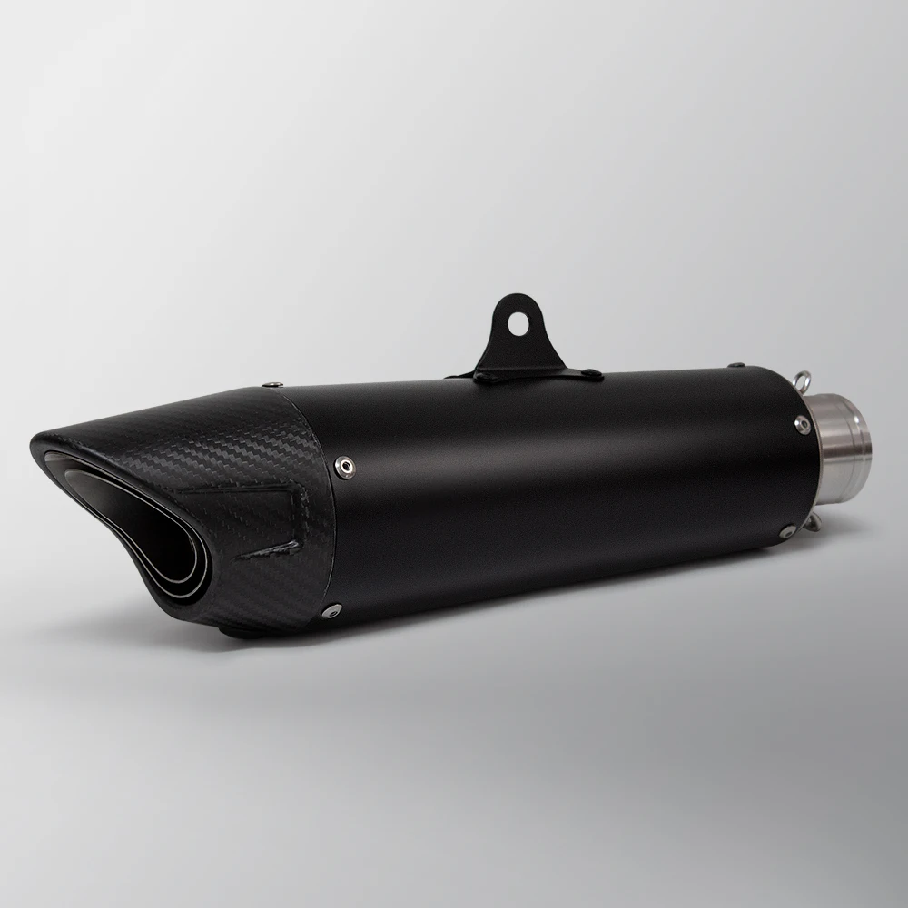 

Universal 51MM Motorcycle Exhaust Zar Muffler Escape Moto Carbon Shark Tail Pipe For R3 Street Triple 765 CB500F NINJA650