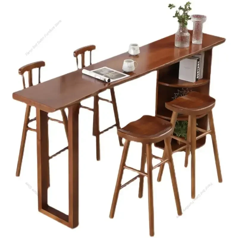 

Nordic Originality Bar Table Industrial Bistro Kitchen High Bar Table Balcony Wine Counter Cocktail Furniture Mesa Alta