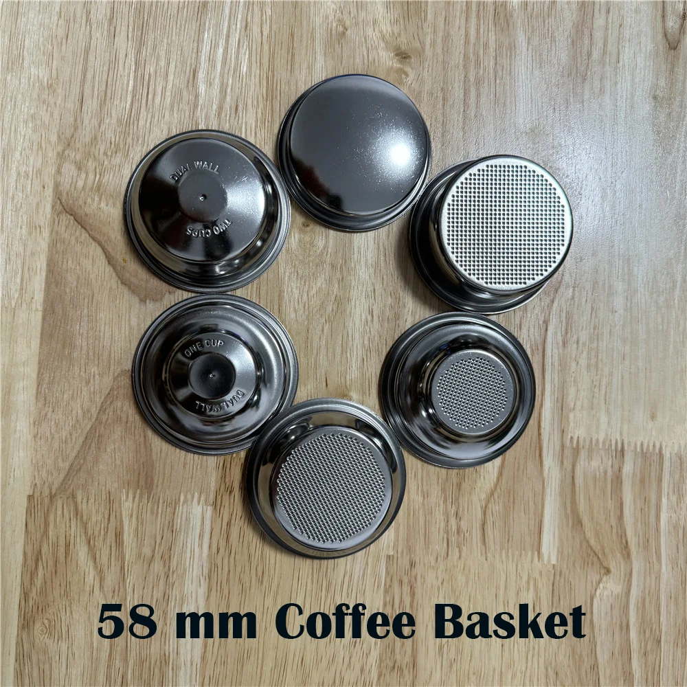 51MM/54MM/58MM Stainless Steel Coffee Filter Basket Replacement Coffee Portafilter Espresso Tools Barista Accessories