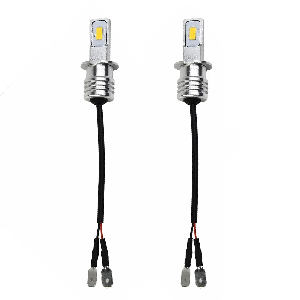 Light Bulbs Conversion Kit Light Bulbs H3 CSP LED Fog Light Bulbs Excellent Lighting and Stability 80W 2000LM Yellow Light!