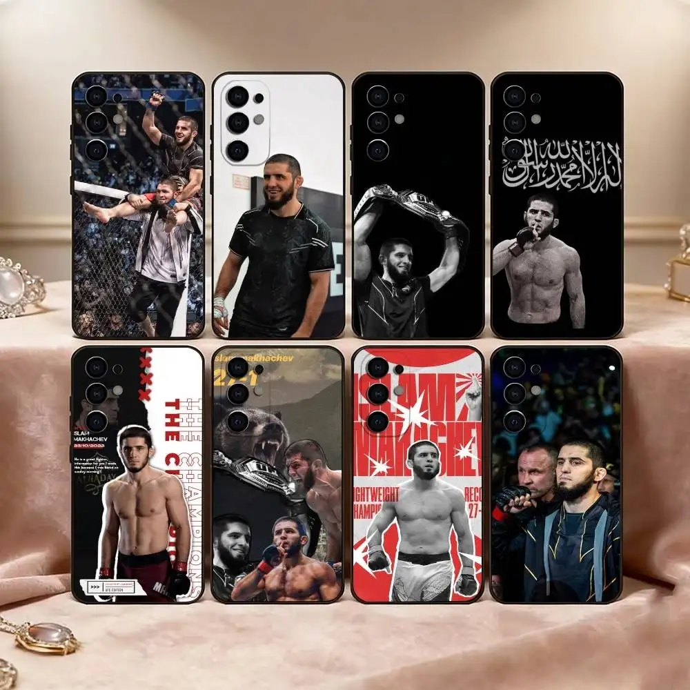 

L-Lslam M Phone Case Black Silicone Soft For Samsung S25,S24,S21,S22,S23,S30,Ultra,S20,Plus,Fe,Lite