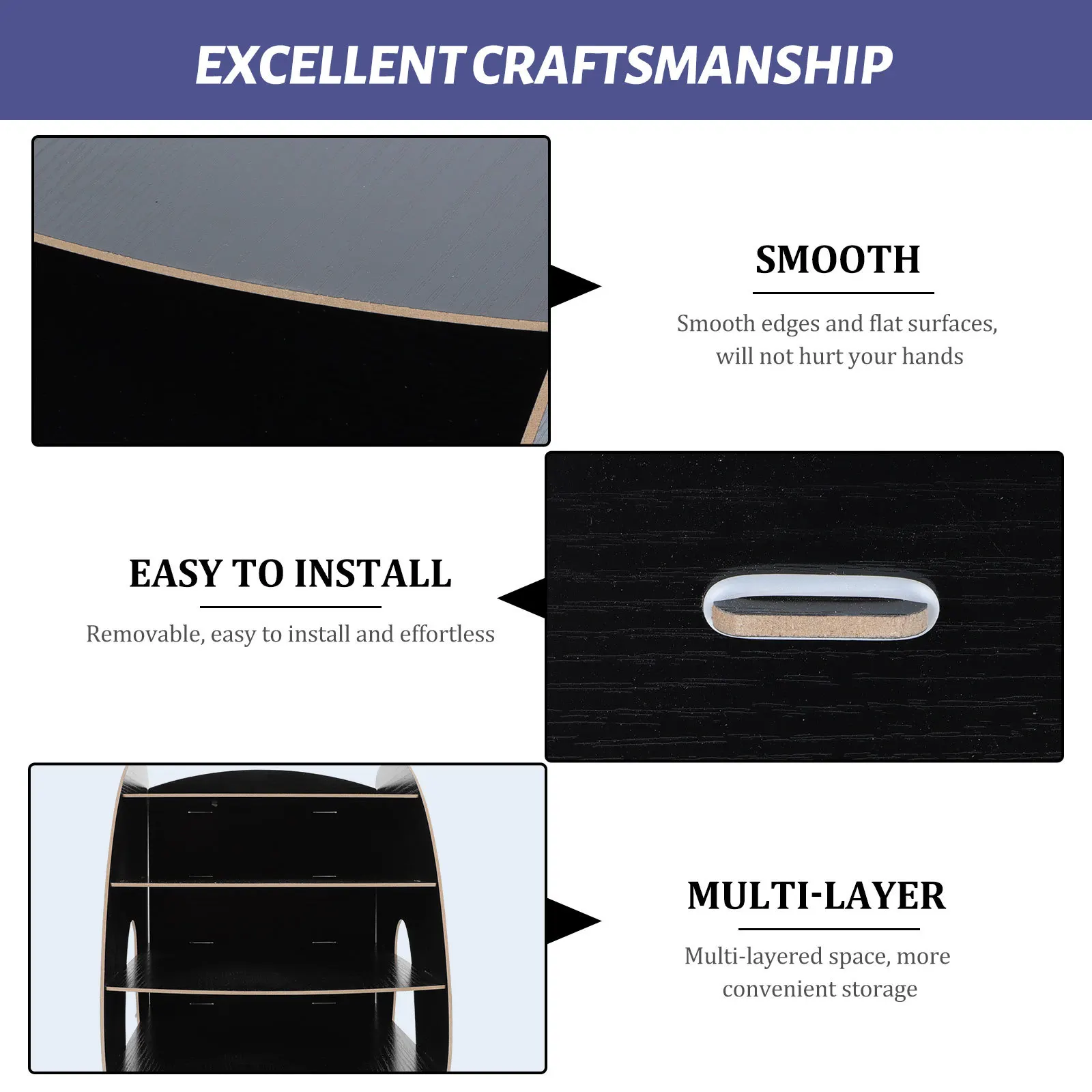 

1Pcs Wooden Bookshelf Fan-Shaped Multi-Layer Storage Rack Desktop Office Book File Organizer Shelf for Study Home