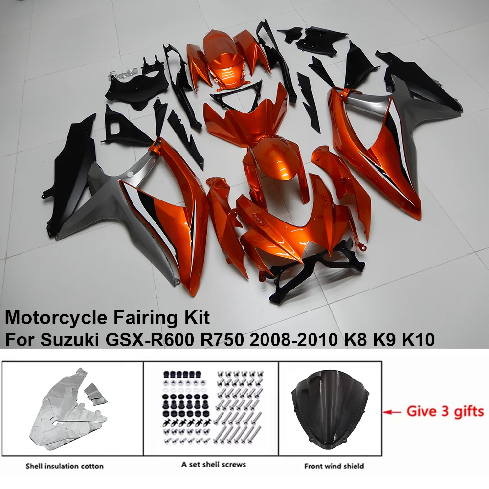 

Motorcycle Fairing Set Body Kit Plastic For Suzuki GSX-R600 R750 2008-2010 K8 K9 K10 Accessories Injection Bodywork S0608-109a