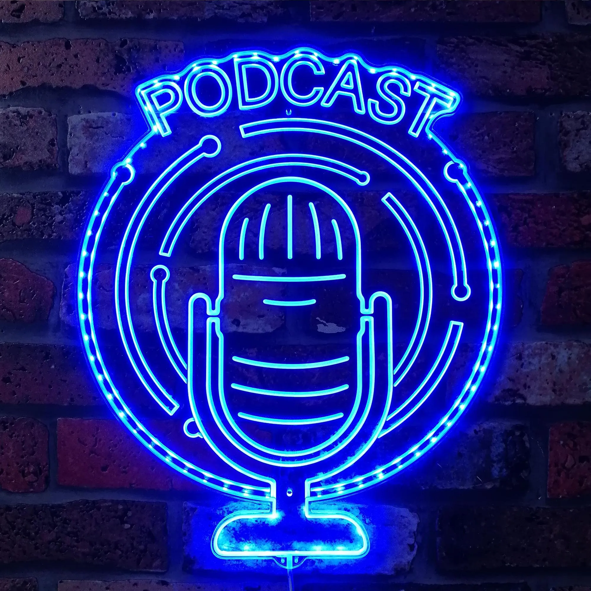 

Podcast Microphone DND RGB Dynamic Glam LED Sign st06-fnd-i0238