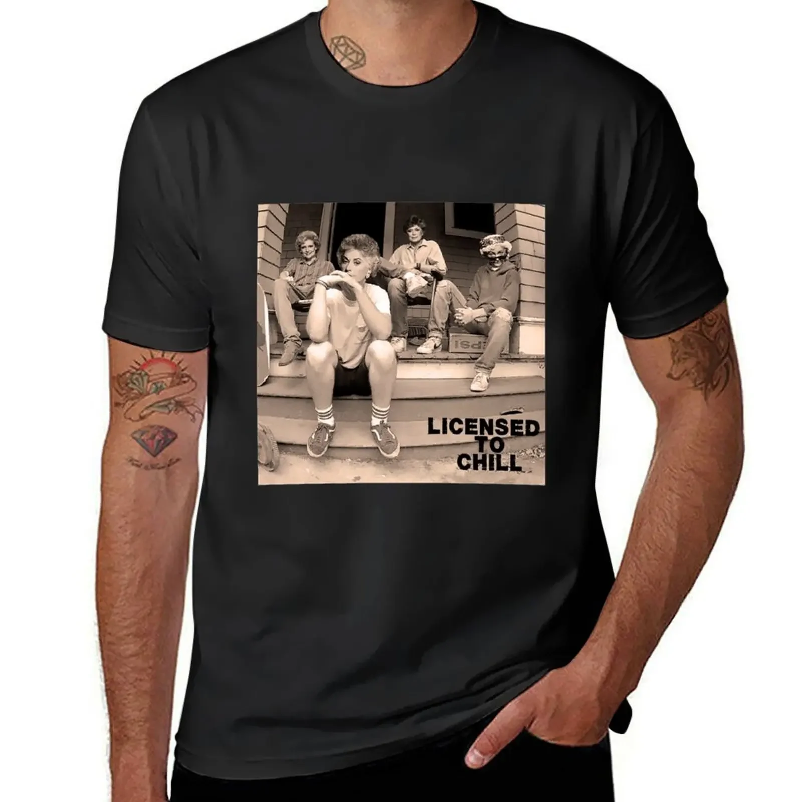 

Golden Girls: License to Chill T-Shirt designer shirts sweat shirts, men