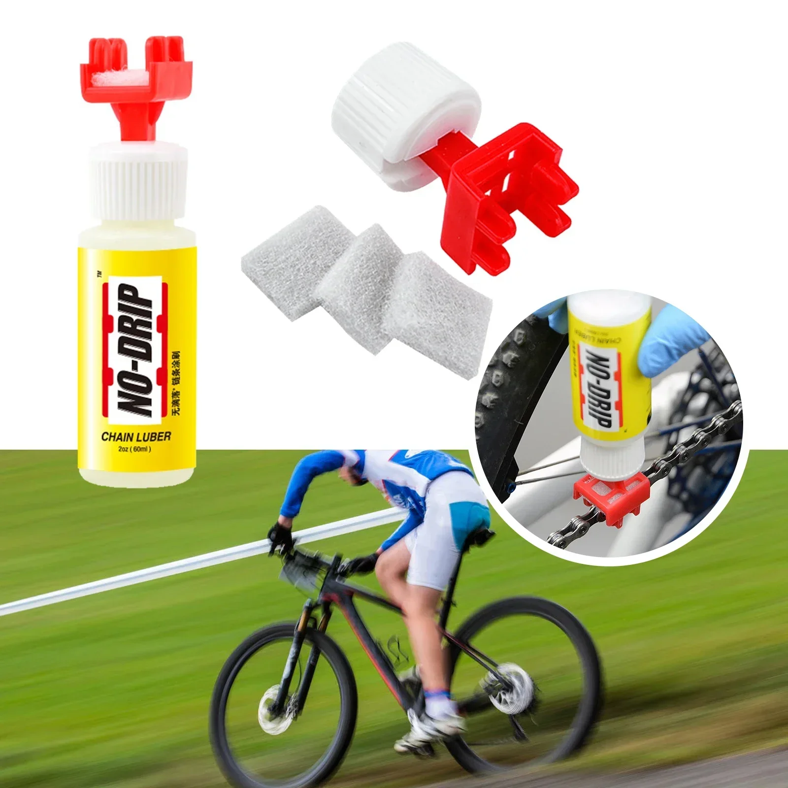 Bike Chain Gear Oil Chain Cleaning With The Chain Lubricant Applicator Save Oil 60mL PVC Brand New High Quality