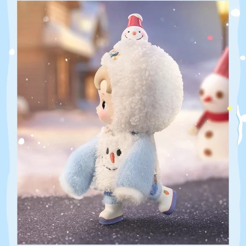 Nuovo Hacipupu Pupazzo di neve Visita Serie Figura mobile Bambola Ultima versione Carino Natale Dress Up Kawaii Desk Ornament Collection regalo