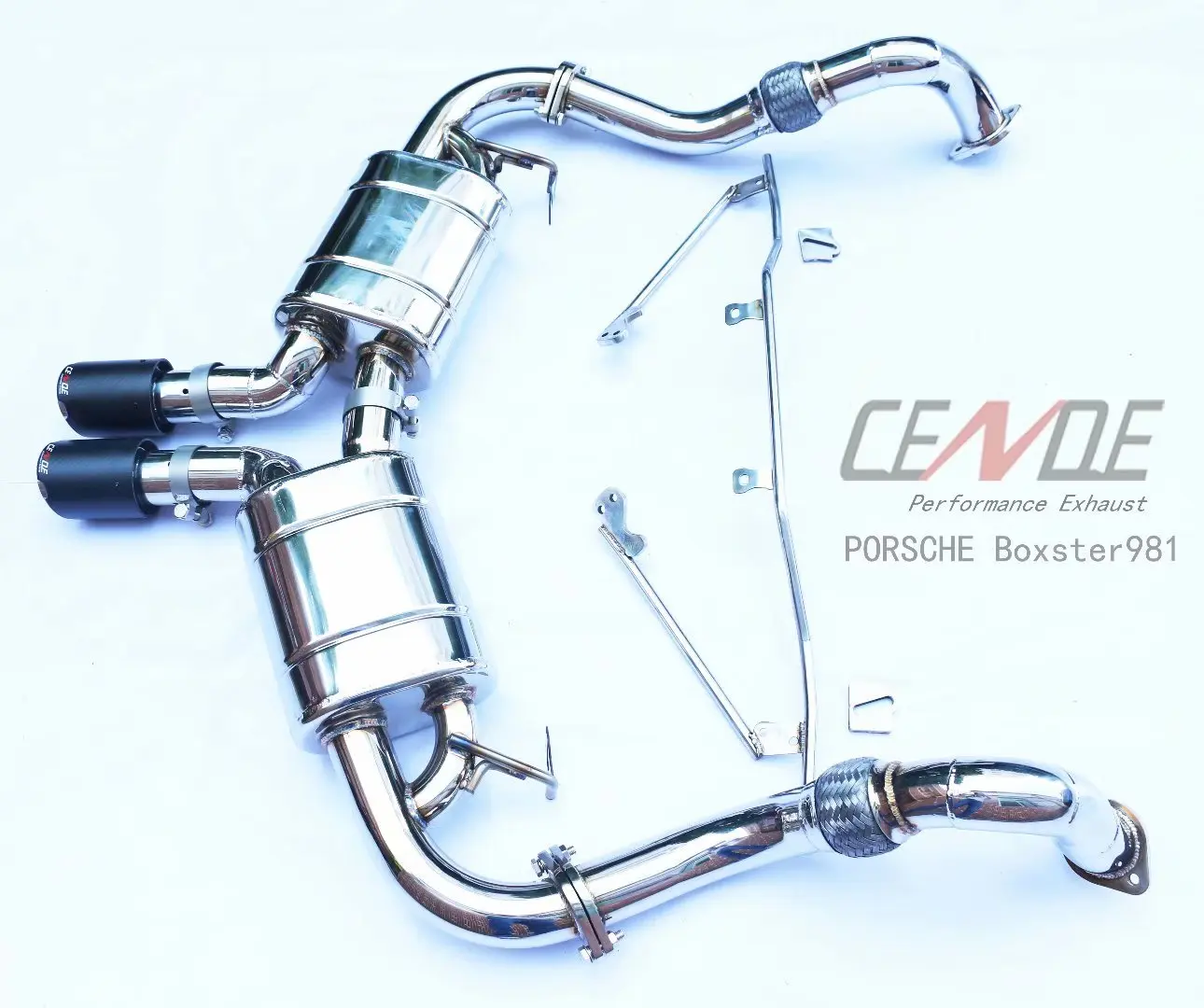 

Pure glossy and mirror polish Stainless steel 304 exhaust pipe for porsche 996 981 cayman boxster