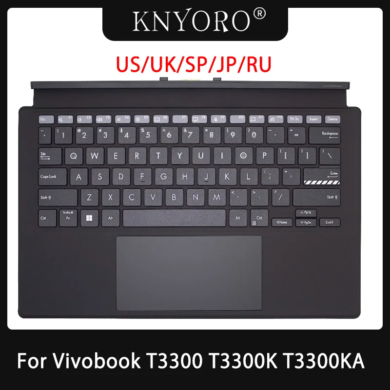 

Новая клавиатура для планшета, США, Великобритании, RU JP SP для ASUS Vivobook T3300 T3300K T3300KA 0KNB1-4091, верхняя крышка упора для рук, базовый чехол для клавиатуры
