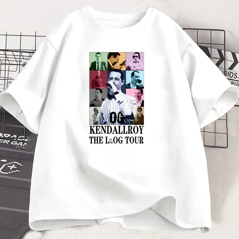 Kendall Roy The Eras Tour Women's T-shirt Women's 90s Retro Successor TV Program T-shirt Men's Cotton Short Sleeved T-shirt