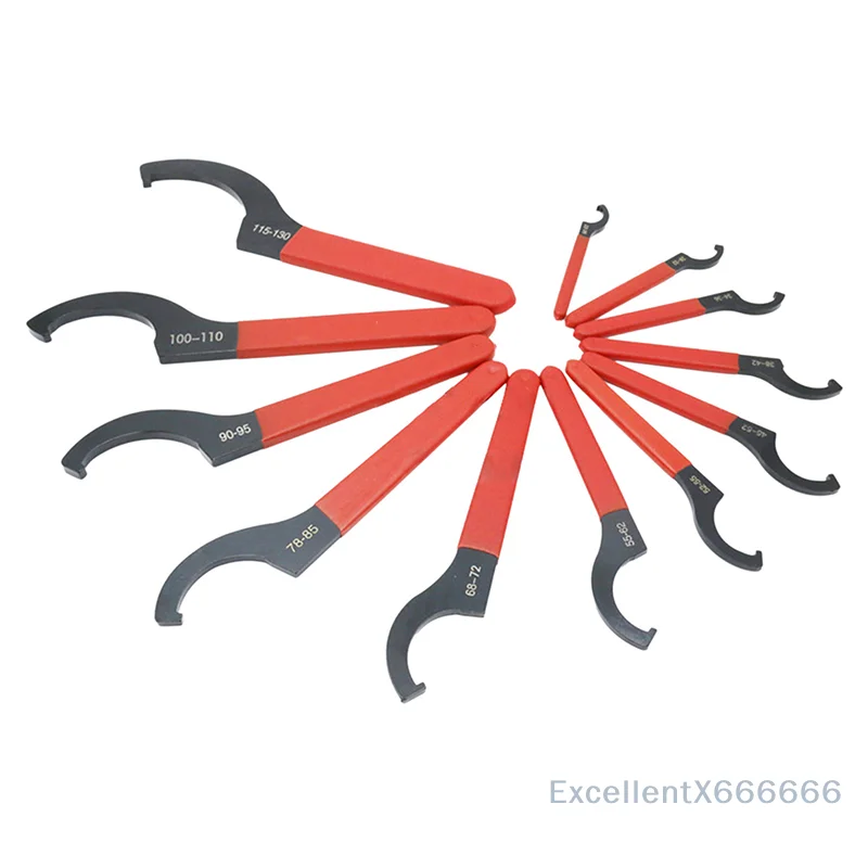 Set 18–72 mm Instrument oben Finish C-Form Komfortgriff Rundmutternschlüssel DIY-Teile