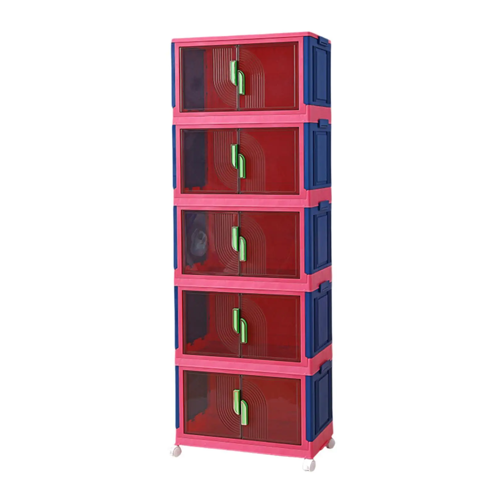 Foldable Storage Cabinet Folding Storage Boxes for Bedroom Kitchen Apartment